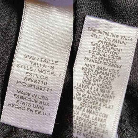 Splendid Dream Slub Pullover Sweater Sweatshirt Women's Size S Black Soft Lounge - Picture 16 of 16